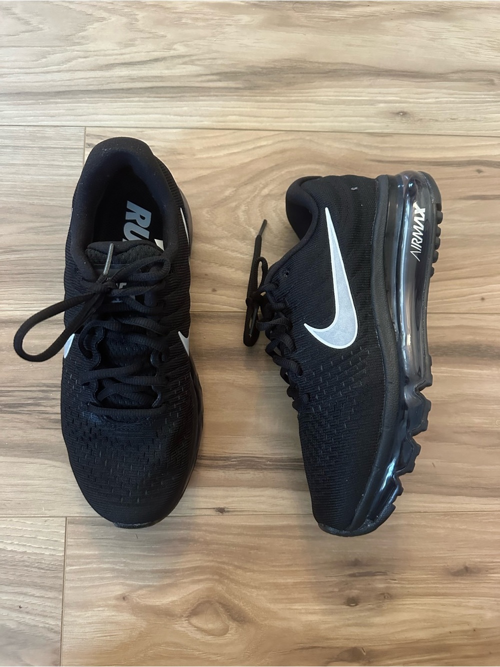 Nike Black Sneakers with White Swoosh